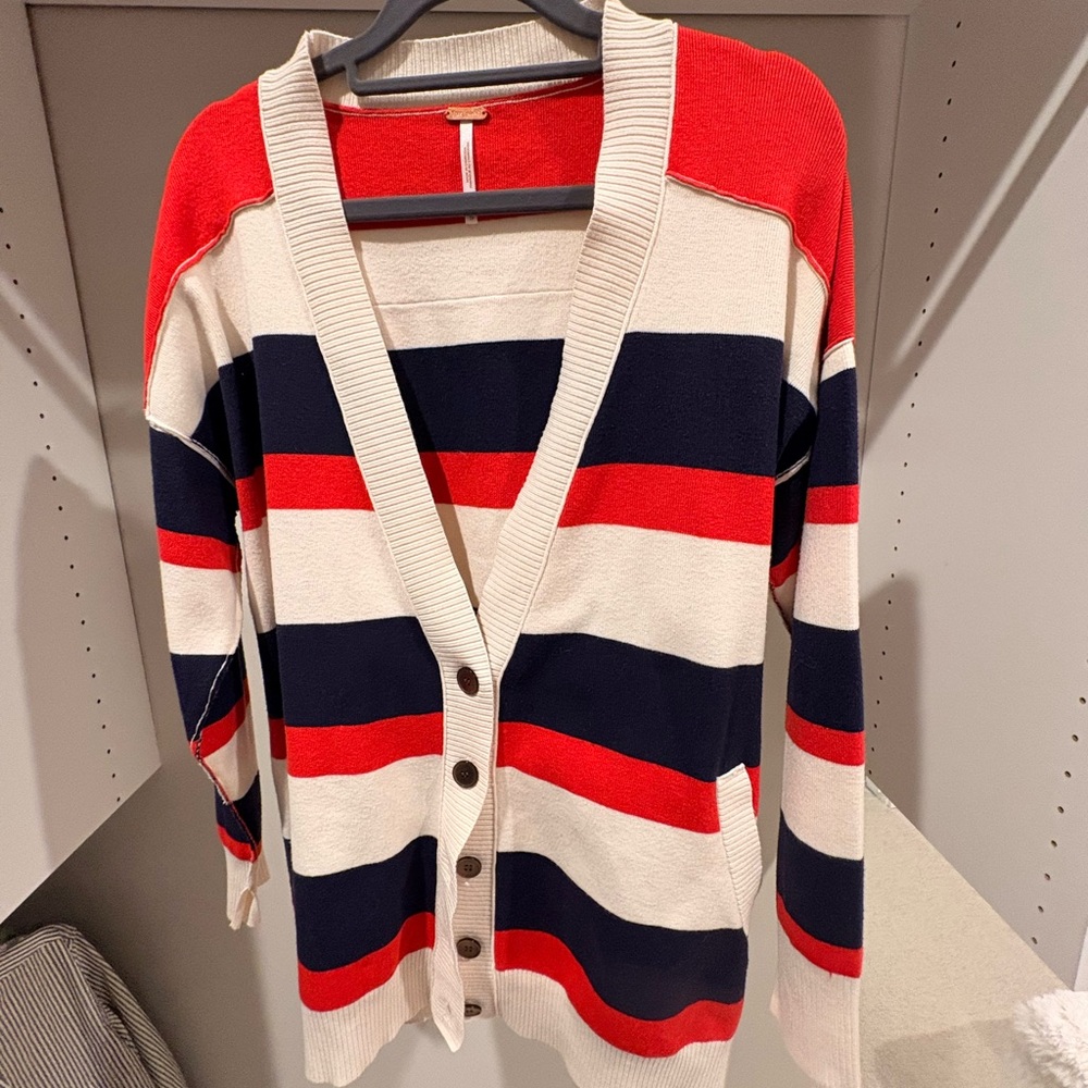 Free People League of Her Own Oversized Cardigan XS